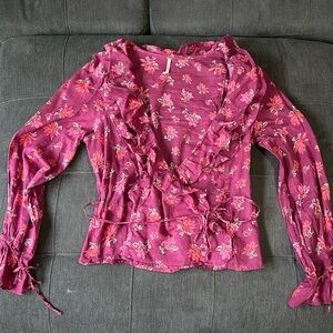 Free people floral blouse
